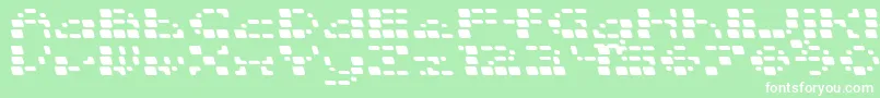 SquarrelRounded Font – White Fonts on Green Background