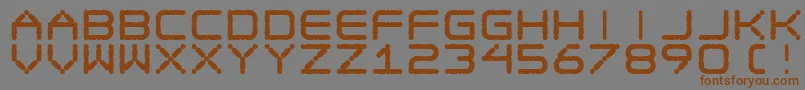 EgotripF-Schriftart – Braune Schriften auf grauem Hintergrund