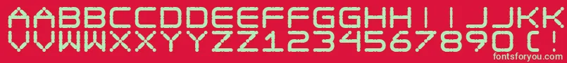 fuente EgotripF – Fuentes Verdes Sobre Fondo Rojo