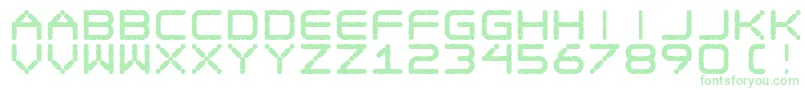 EgotripF Font – Green Fonts on White Background