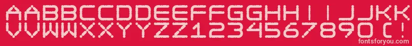 EgotripF Font – Pink Fonts on Red Background