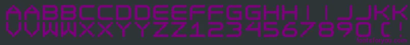 フォントEgotripF – 黒い背景に紫のフォント