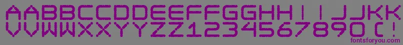 EgotripF Font – Purple Fonts on Gray Background