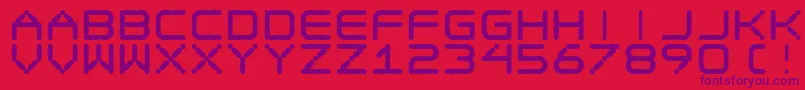 Шрифт EgotripF – фиолетовые шрифты на красном фоне