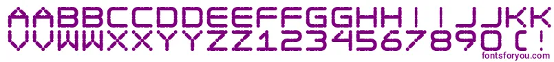 EgotripF-Schriftart – Violette Schriften auf weißem Hintergrund