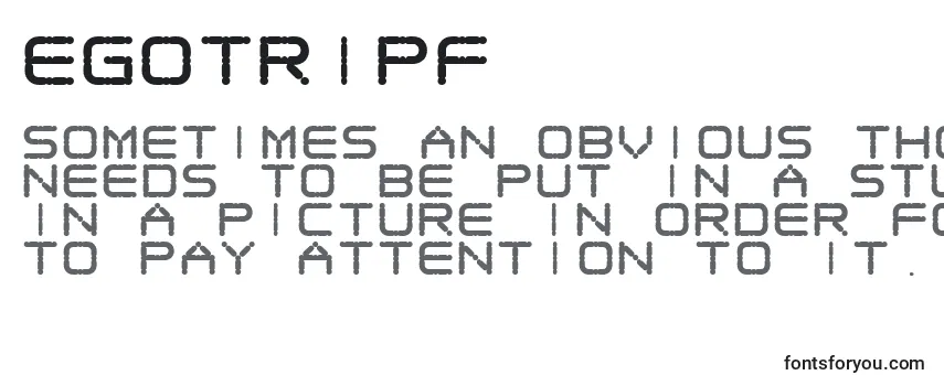 Обзор шрифта EgotripF