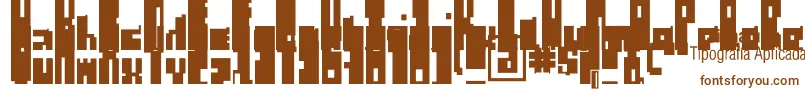 Шрифт RegulusCubiculus – коричневые шрифты на белом фоне