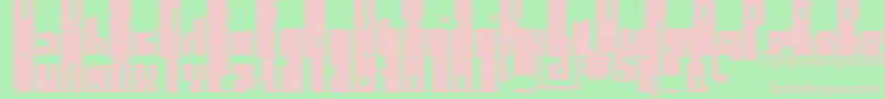 RegulusCubiculus Font – Pink Fonts on Green Background