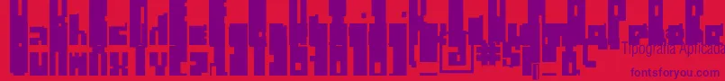 RegulusCubiculus-fontti – violetit fontit punaisella taustalla