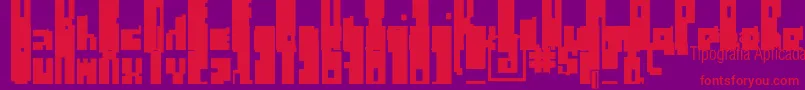 RegulusCubiculus Font – Red Fonts on Purple Background