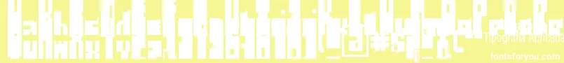 RegulusCubiculus Font – White Fonts on Yellow Background