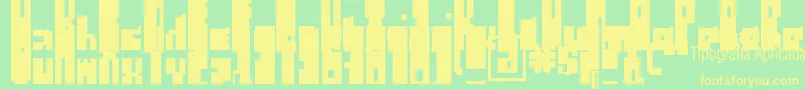 RegulusCubiculus Font – Yellow Fonts on Green Background