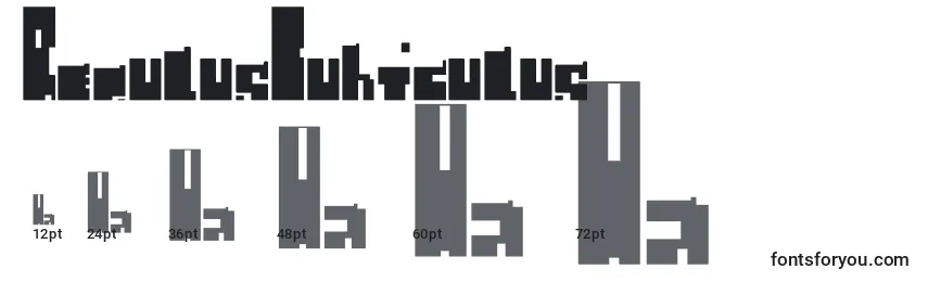 Размеры шрифта RegulusCubiculus