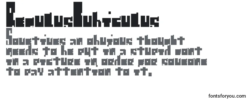Überblick über die Schriftart RegulusCubiculus
