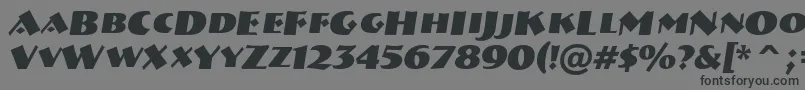 Breme14 Font – Black Fonts on Gray Background