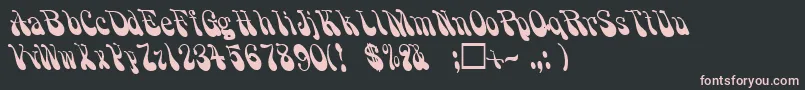 PsychadelicRegular Font – Pink Fonts on Black Background