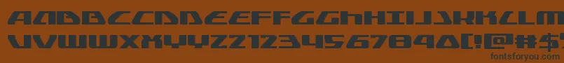 Globaldynamicsexpand Font – Black Fonts on Brown Background