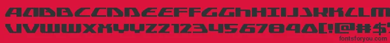 Globaldynamicsexpand Font – Black Fonts on Red Background