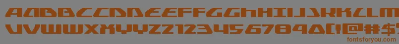 Globaldynamicsexpand-fontti – ruskeat fontit harmaalla taustalla