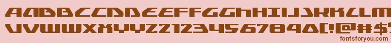Globaldynamicsexpand Font – Brown Fonts on Pink Background