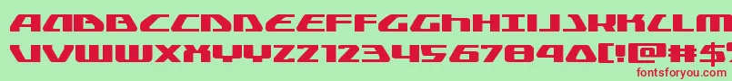 Globaldynamicsexpand Font – Red Fonts on Green Background