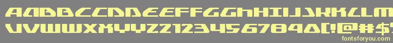 Globaldynamicsexpand Font – Yellow Fonts on Gray Background