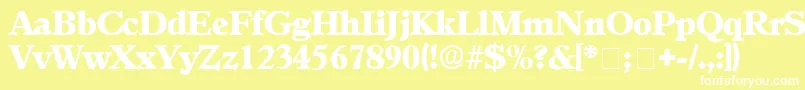 AgonicDisplaySsi Font – White Fonts on Yellow Background