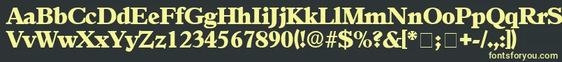 AgonicDisplaySsi Font – Yellow Fonts on Black Background