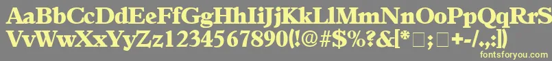 AgonicDisplaySsi Font – Yellow Fonts on Gray Background