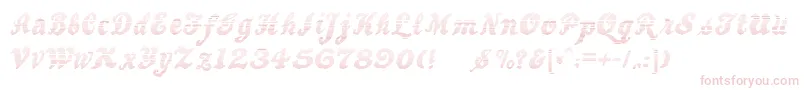 BewaretheNeighborsShadow Font – Pink Fonts on White Background