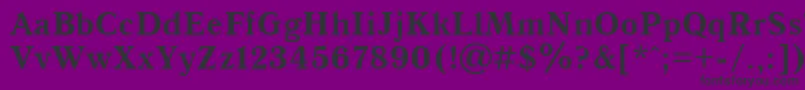 UkAntiqueBold Font – Black Fonts on Purple Background