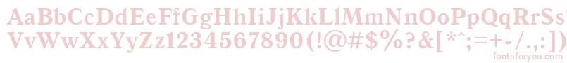 フォントUkAntiqueBold – ピンクのフォント