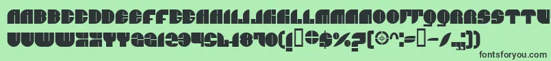 BnJnco Font – Black Fonts on Green Background
