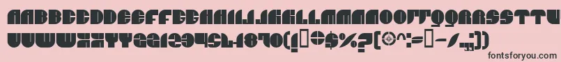 BnJnco Font – Black Fonts on Pink Background