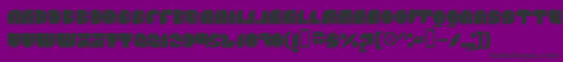 Шрифт BnJnco – чёрные шрифты на фиолетовом фоне