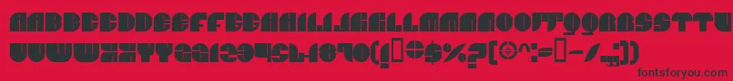 More about BnJnco Font BnJnco Font – Black Fonts on Red Background