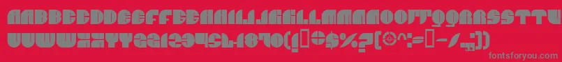 BnJnco Font – Gray Fonts on Red Background