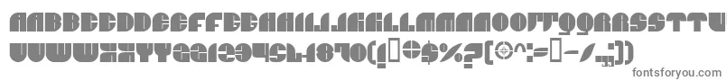 フォントBnJnco – 白い背景に灰色の文字