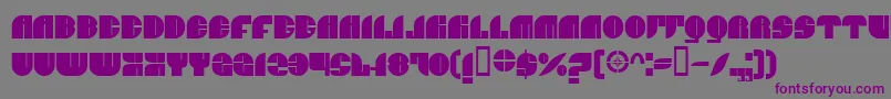BnJnco Font – Purple Fonts on Gray Background