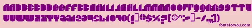 Czcionka BnJnco – fioletowe czcionki na różowym tle