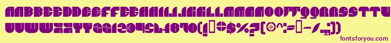 More about BnJnco Font BnJnco Font – Purple Fonts on Yellow Background