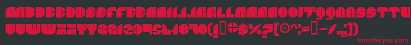 BnJnco Font – Red Fonts on Black Background