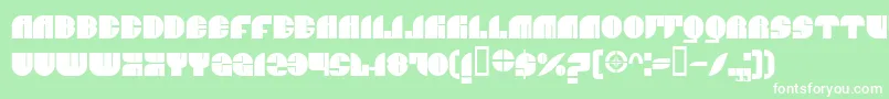 BnJnco Font – White Fonts on Green Background