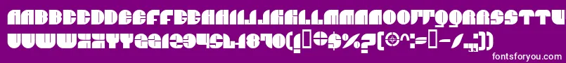BnJnco Font – White Fonts on Purple Background