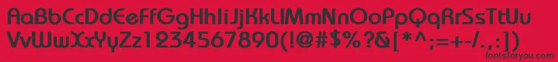 BrookhouseBold Font – Black Fonts on Red Background