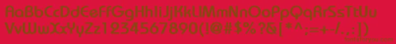 BrookhouseBold Font – Brown Fonts on Red Background