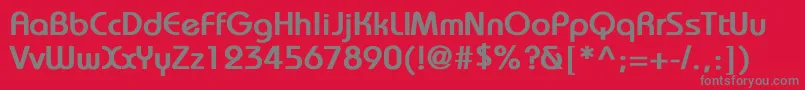 BrookhouseBold Font – Gray Fonts on Red Background