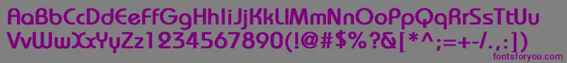 BrookhouseBold Font – Purple Fonts on Gray Background