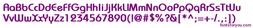フォントBrookhouseBold – 紫色のフォント