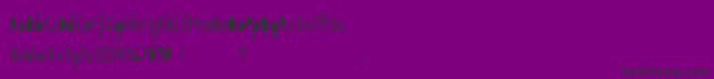 Acwanitacounters Font – Black Fonts on Purple Background